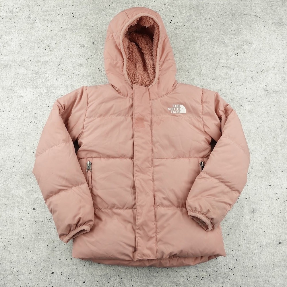 The North Face Kids' North Down Hooded Jacket Size 4 Pink 600 Puffer NF0A82YL